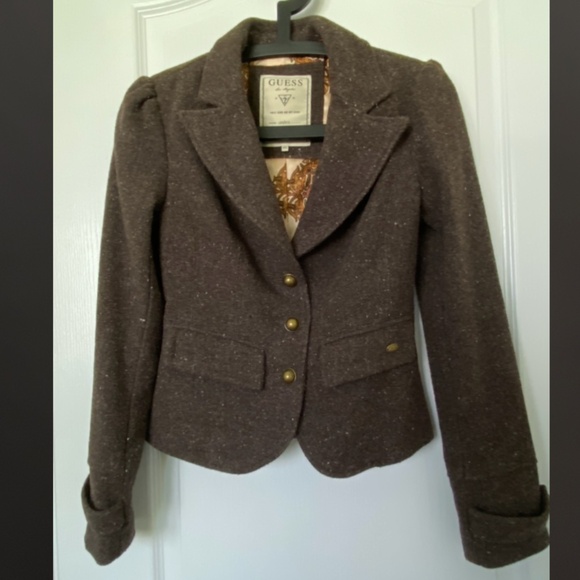 GUESS Women’s Wool Blazer - Picture 1 of 16